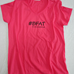 Ladies Pink tee front