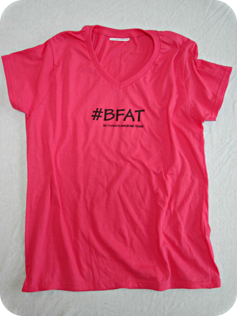 Ladies Pink tee front